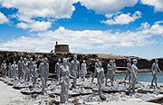 Unterwassermuseum im Bau – noch befinden sich die lebensgroßen Plastiken des „Museo Atlántico“ auf Lanzarote an Land. Foto: Jason deCaires Taylor    